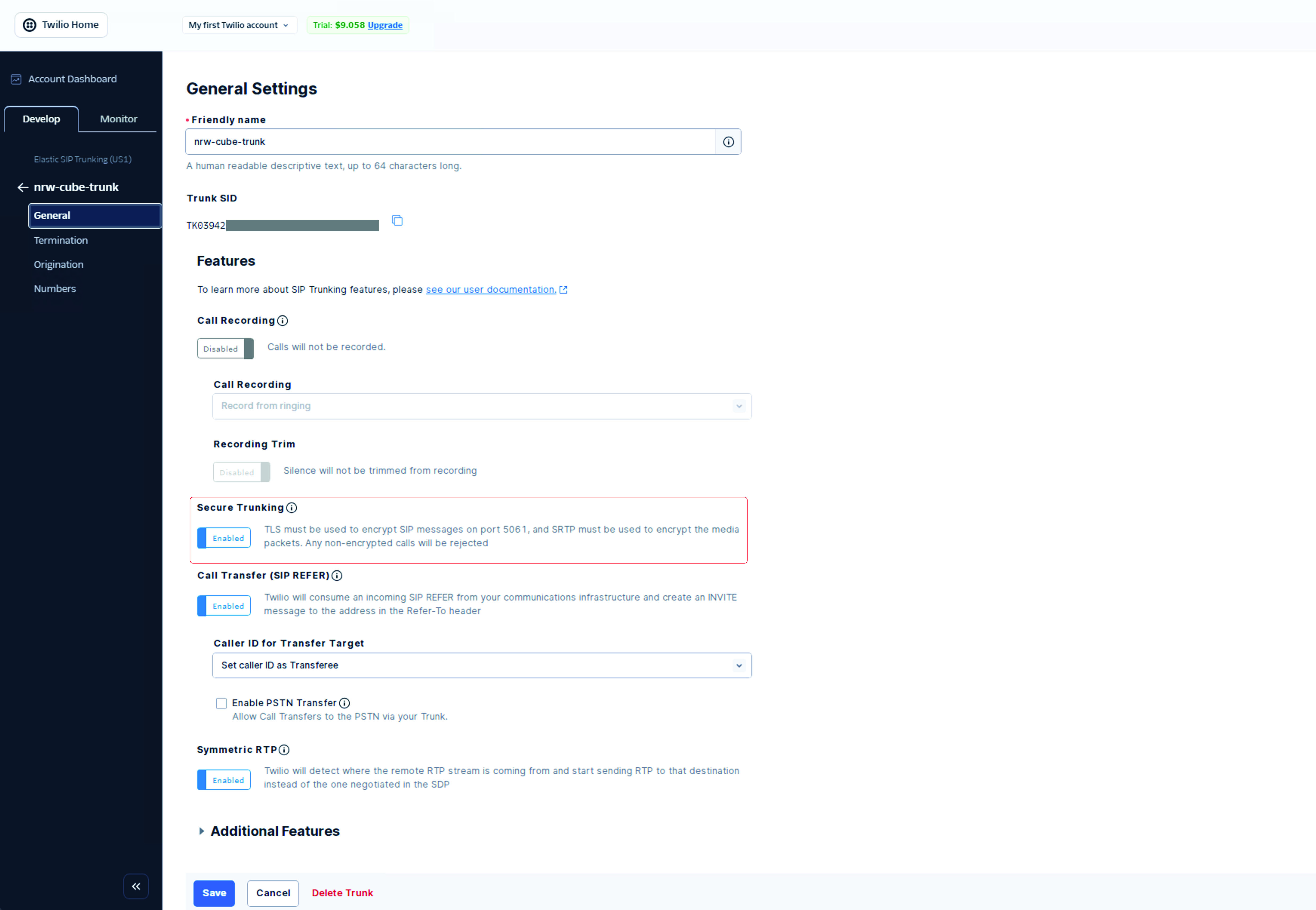 Twilio PSTN