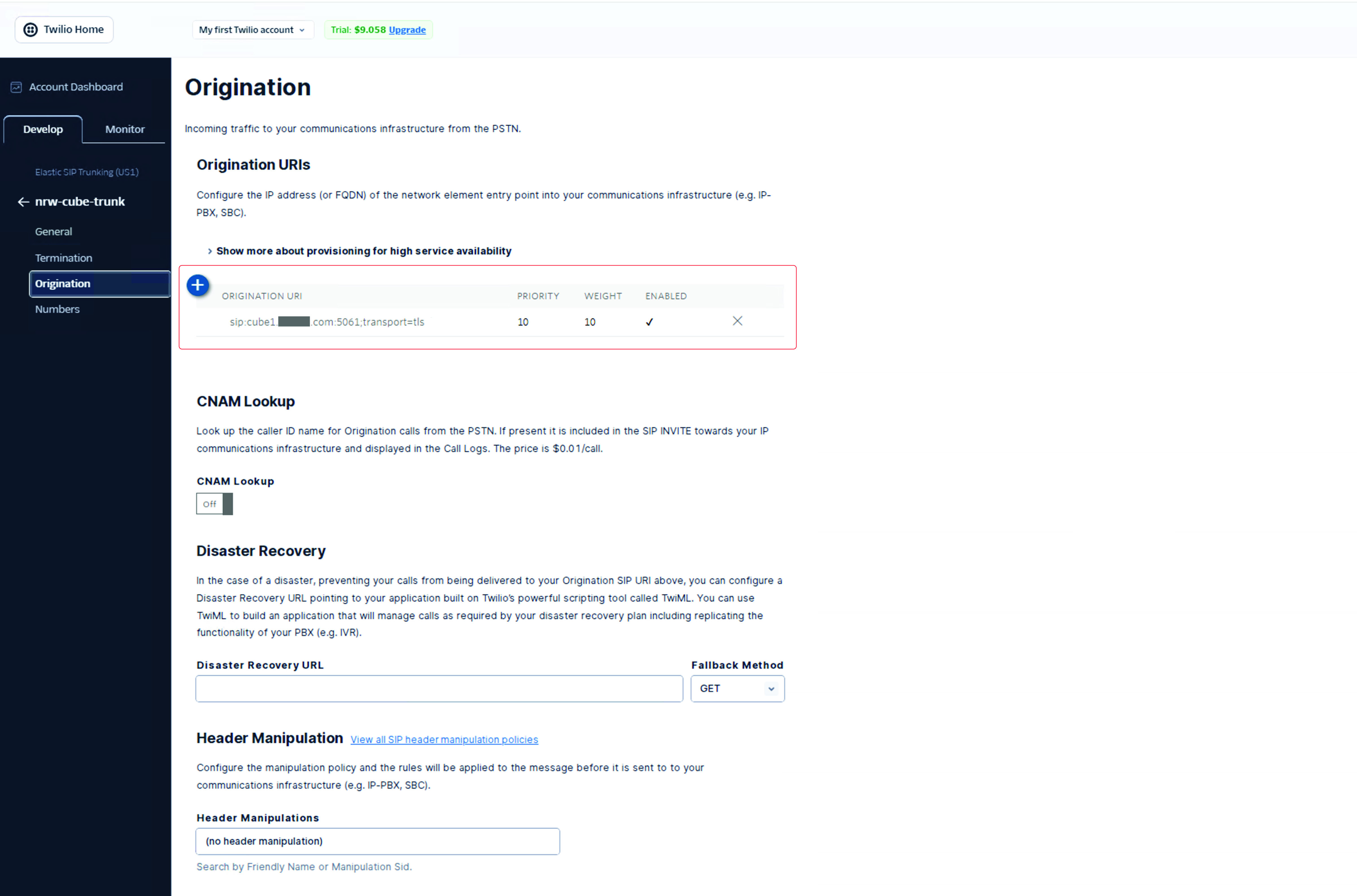 Twilio PSTN