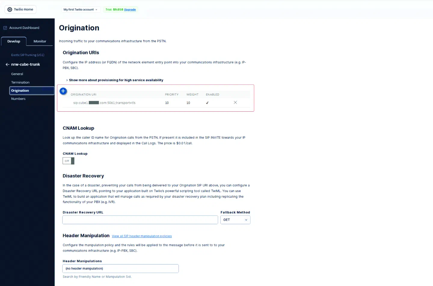 Twilio PSTN